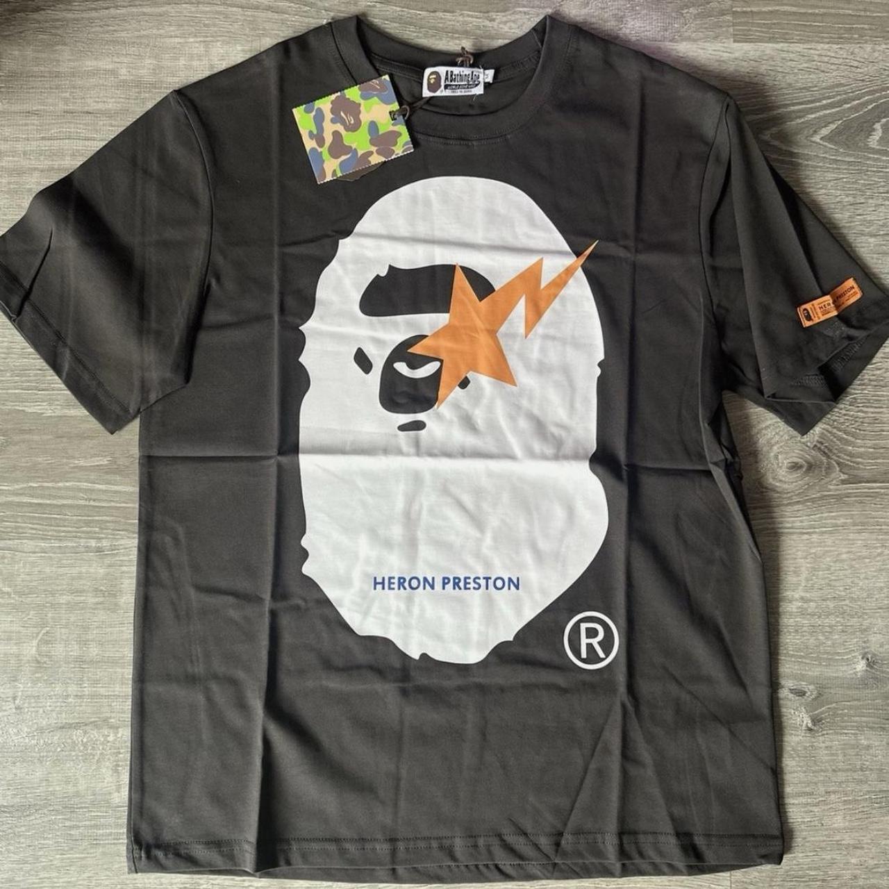 Navy Blue Heron Preston T-shirt - Brand New - RRP | Depop