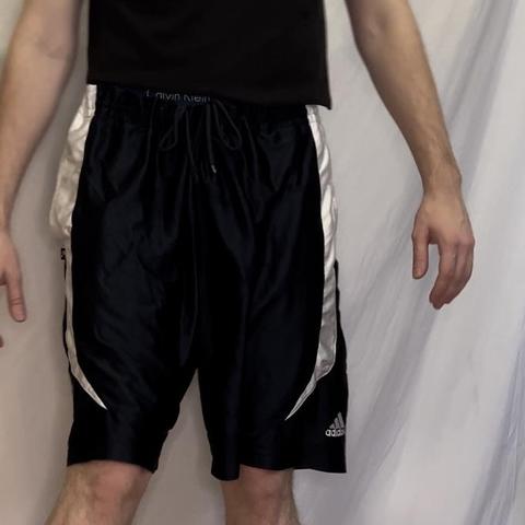 Y2K Adidas Basketball Shorts - University of - Depop