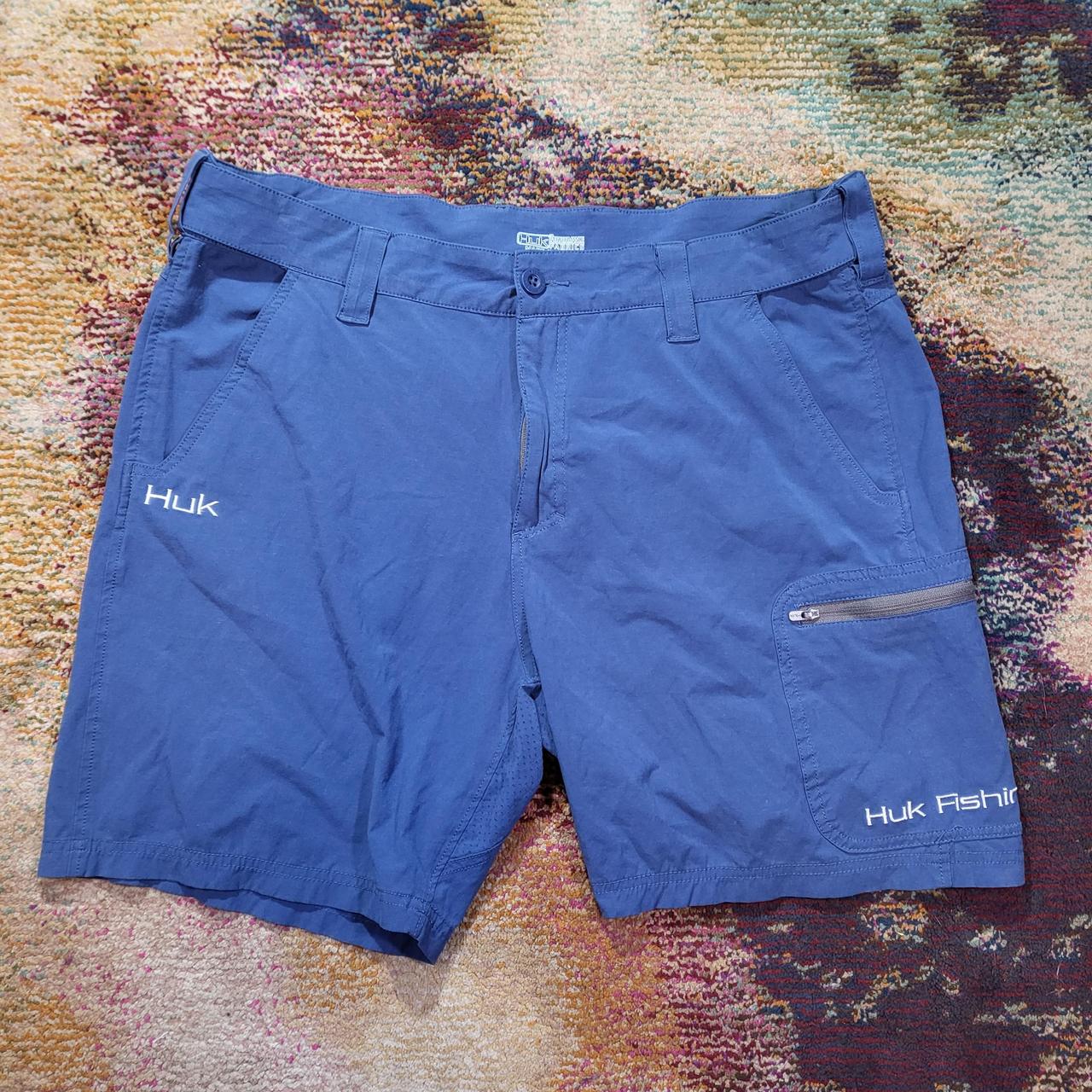 HUK Fishing Cargo shorts - size XL - inseam 7 - - Depop