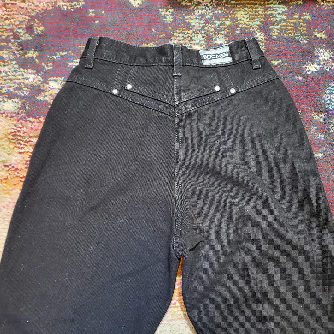 Vintage Rocky Mountain Rockies Jeans Womens 13 High Rise Black Western 90s