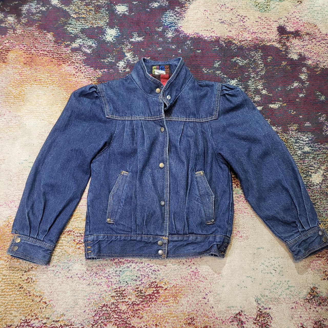 ameri vintage OVER PUFF DENIM JACKET