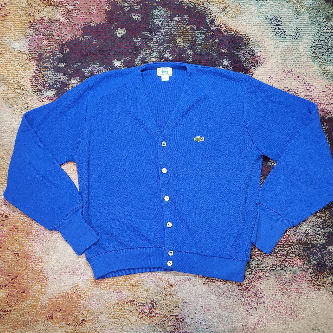 Lacoste Men's Blue Cardigan | Depop