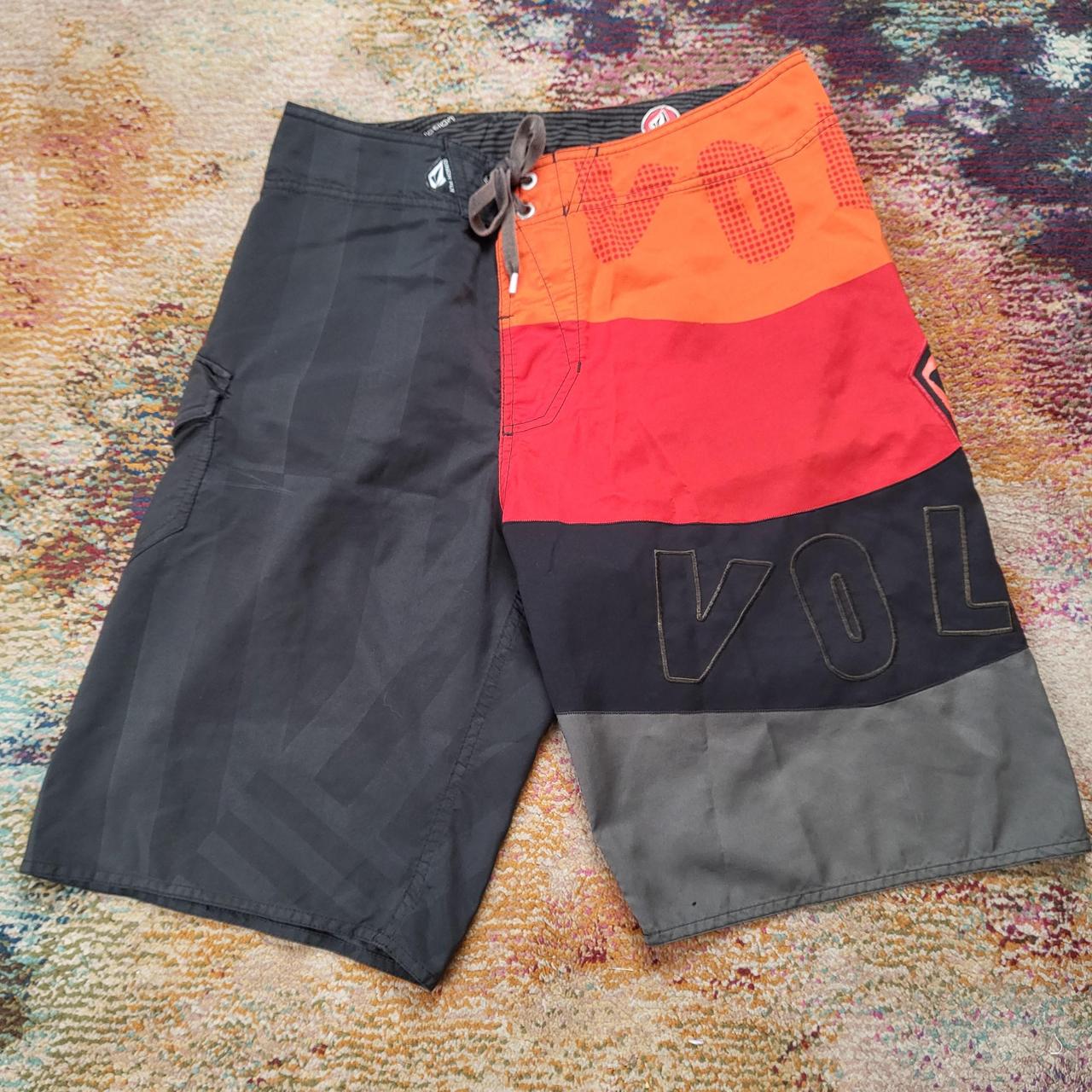 Y2k Volcom Baggy Board Shorts - size... - Depop