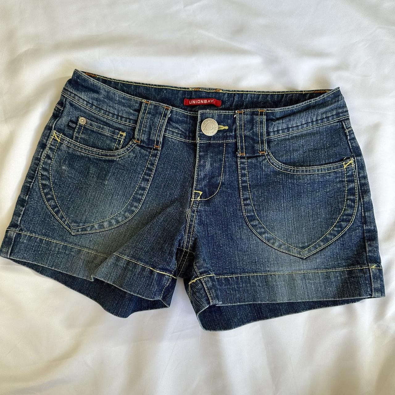 Early 2000’s lowrise union bay denim shorts Tag... Depop