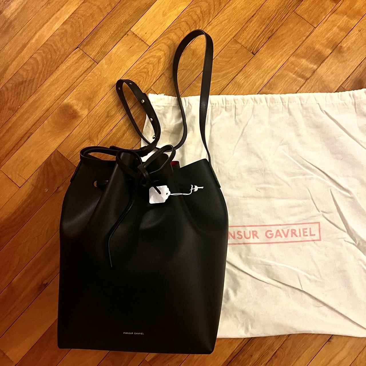 Mansur Gavriel Black Bucket Bag Comes with dust bag