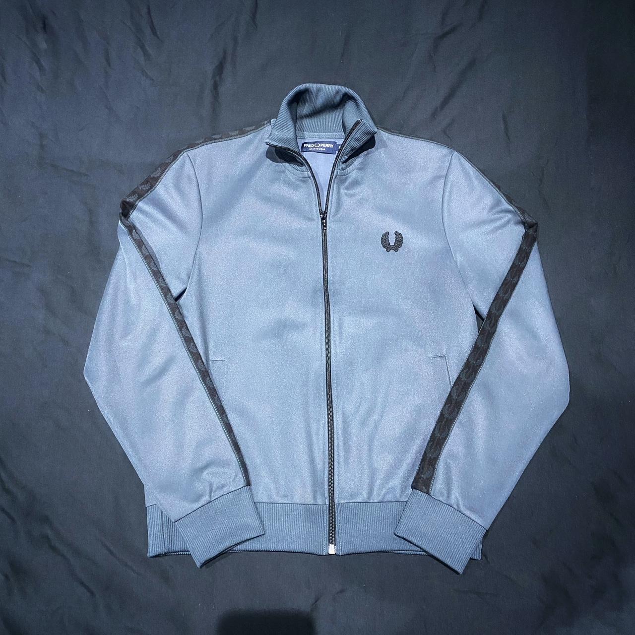 Fred Perry Men's Grey Jacket | Depop