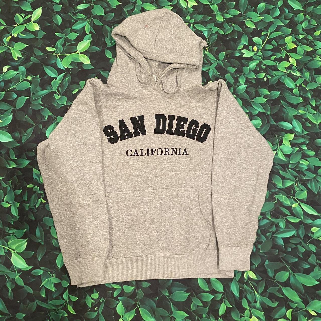 Sam Diego grey hoodie Size S - Depop