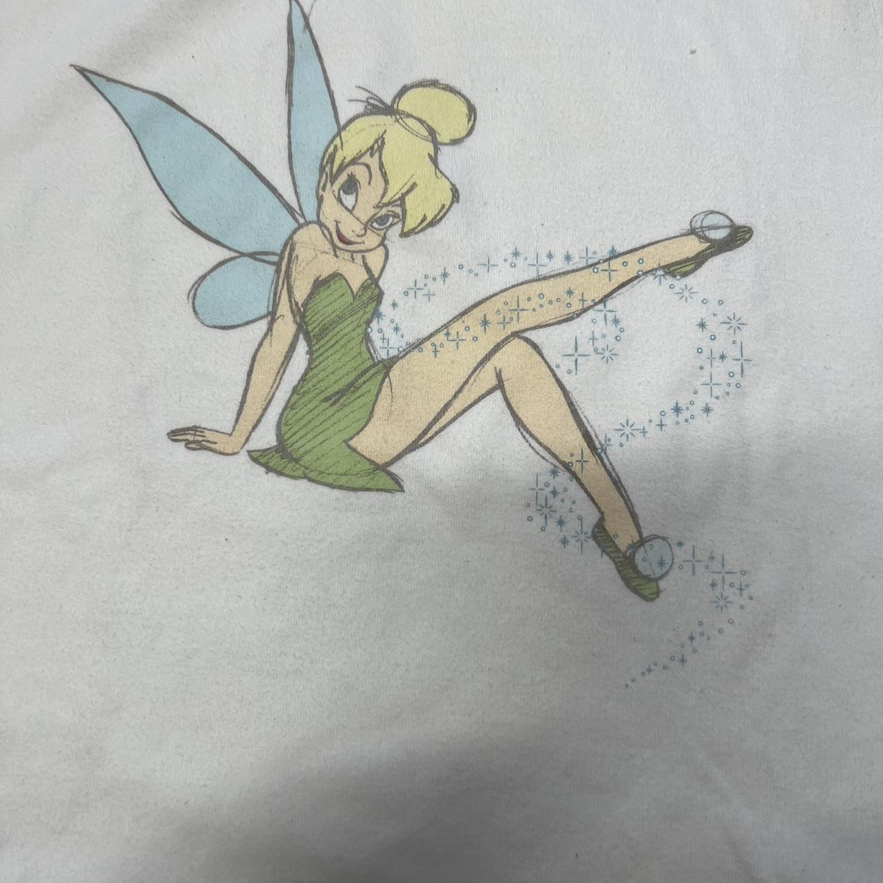 Disney Womens White Tinkerbell Pin Up Girl Pose Depop 8424