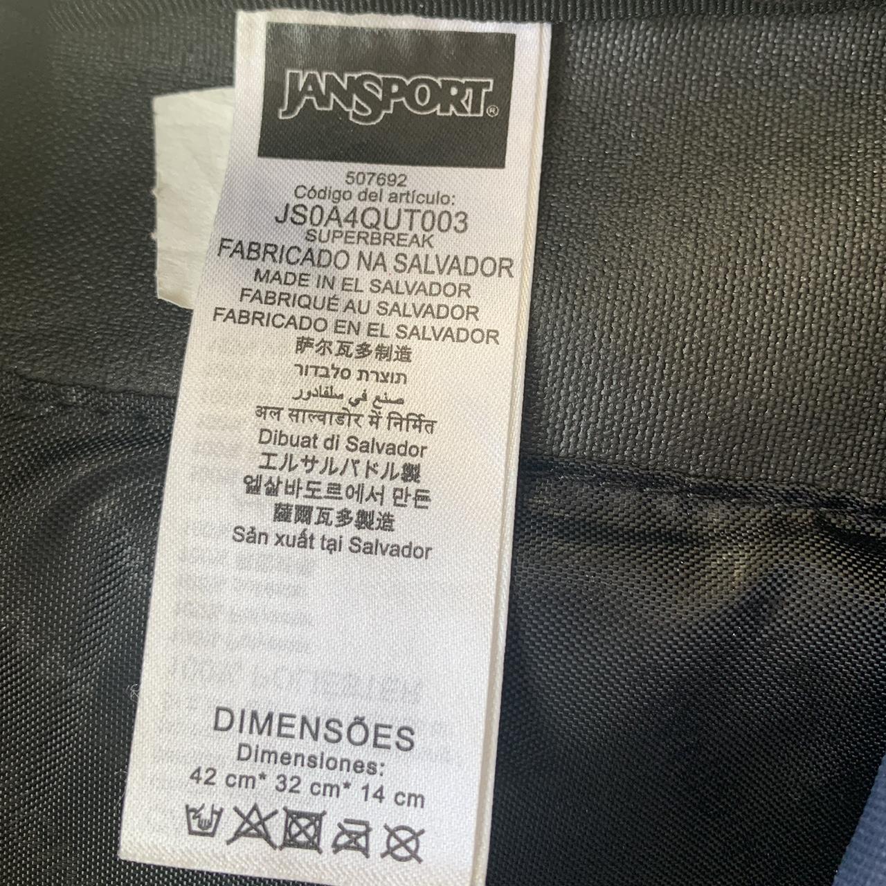 Jansport Women's Navy and Black Bag | Depop