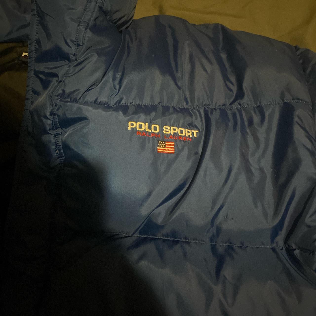 Polo Sport Men's Blue and Navy Jacket | Depop