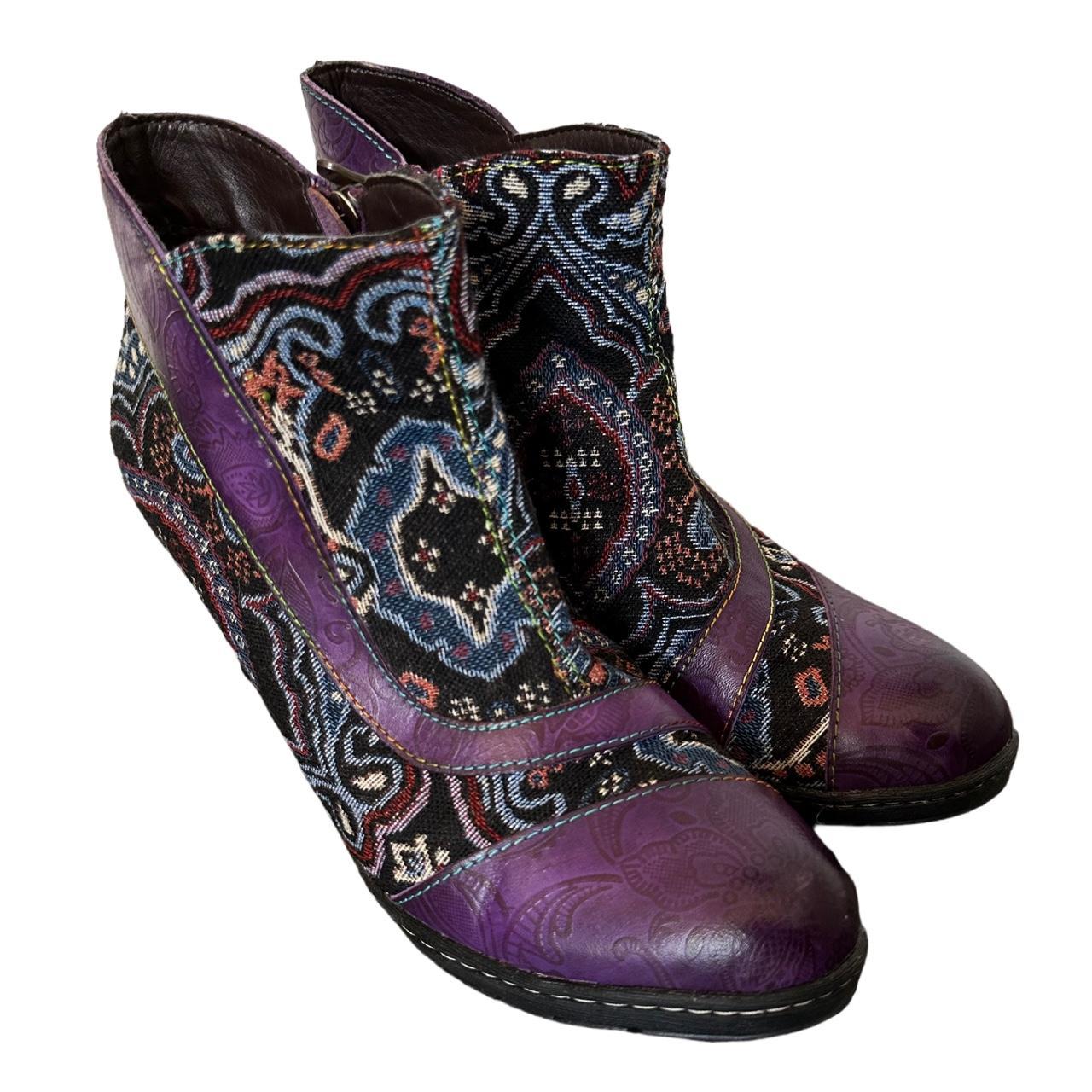 Socofy hot sale purple boots