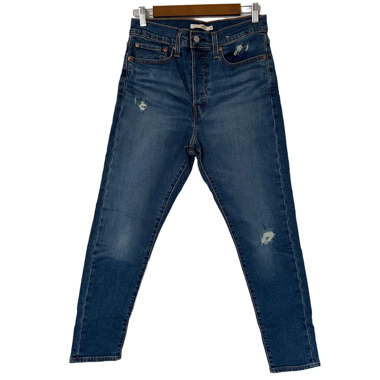 Blue Jeans Levi's Wedgie Distressed Levis Wedgie Fit Straight