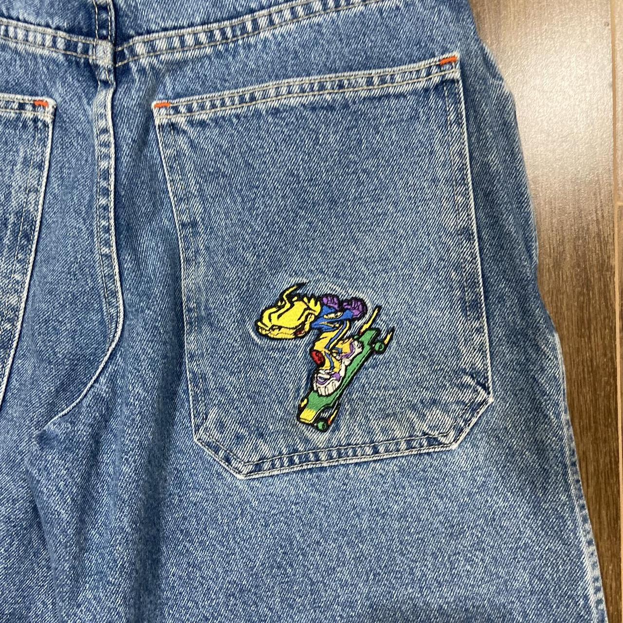 Jnco Flamehead Skater Jorts Size Tagged 16 Depop