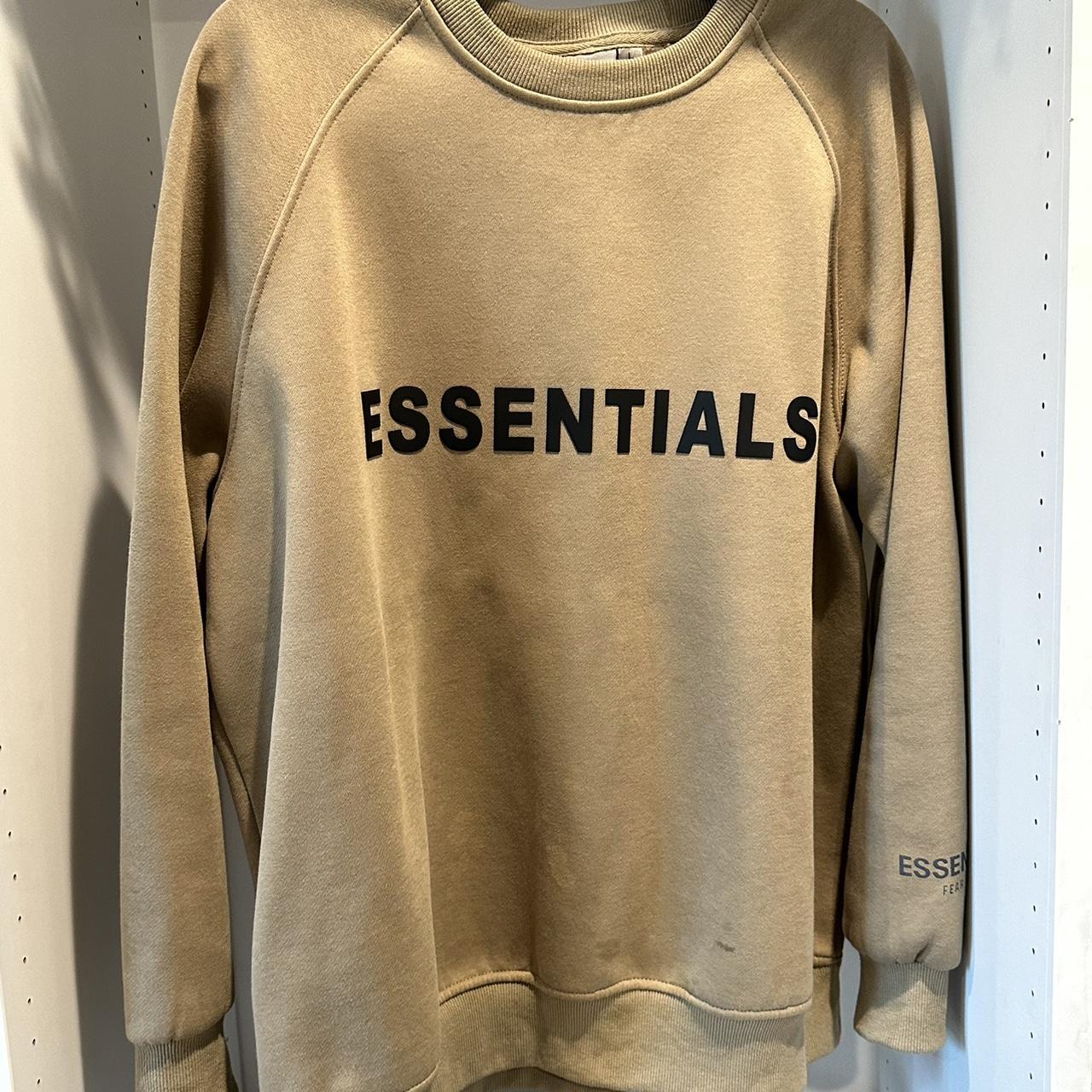 Essentials crewneck store tan