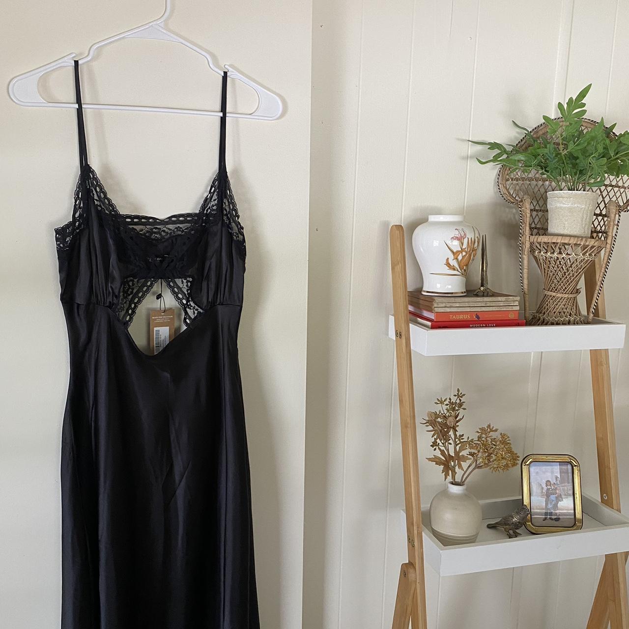 Black Nasty Gal Slip Dress. New with Tags, never... Depop