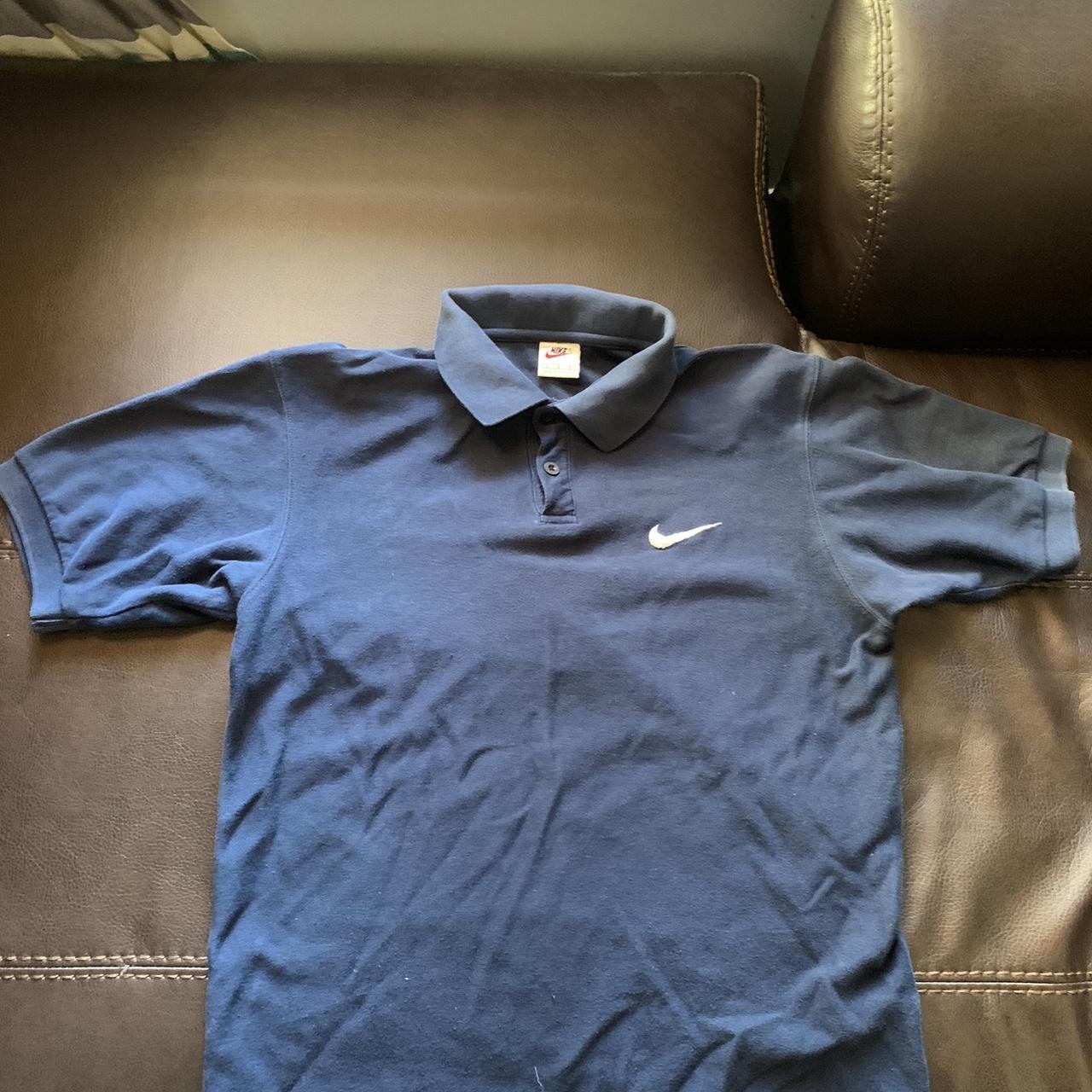 Nike collared shirt Size L Good condition - Depop