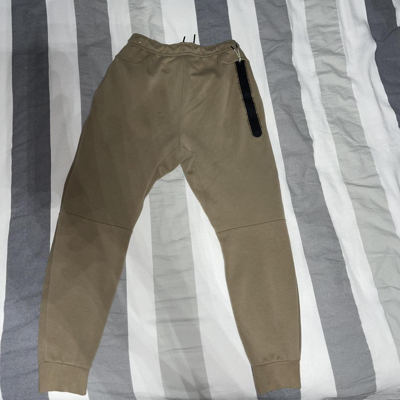 Nike tech fleece pants Sandalwood/light bone/black - Depop