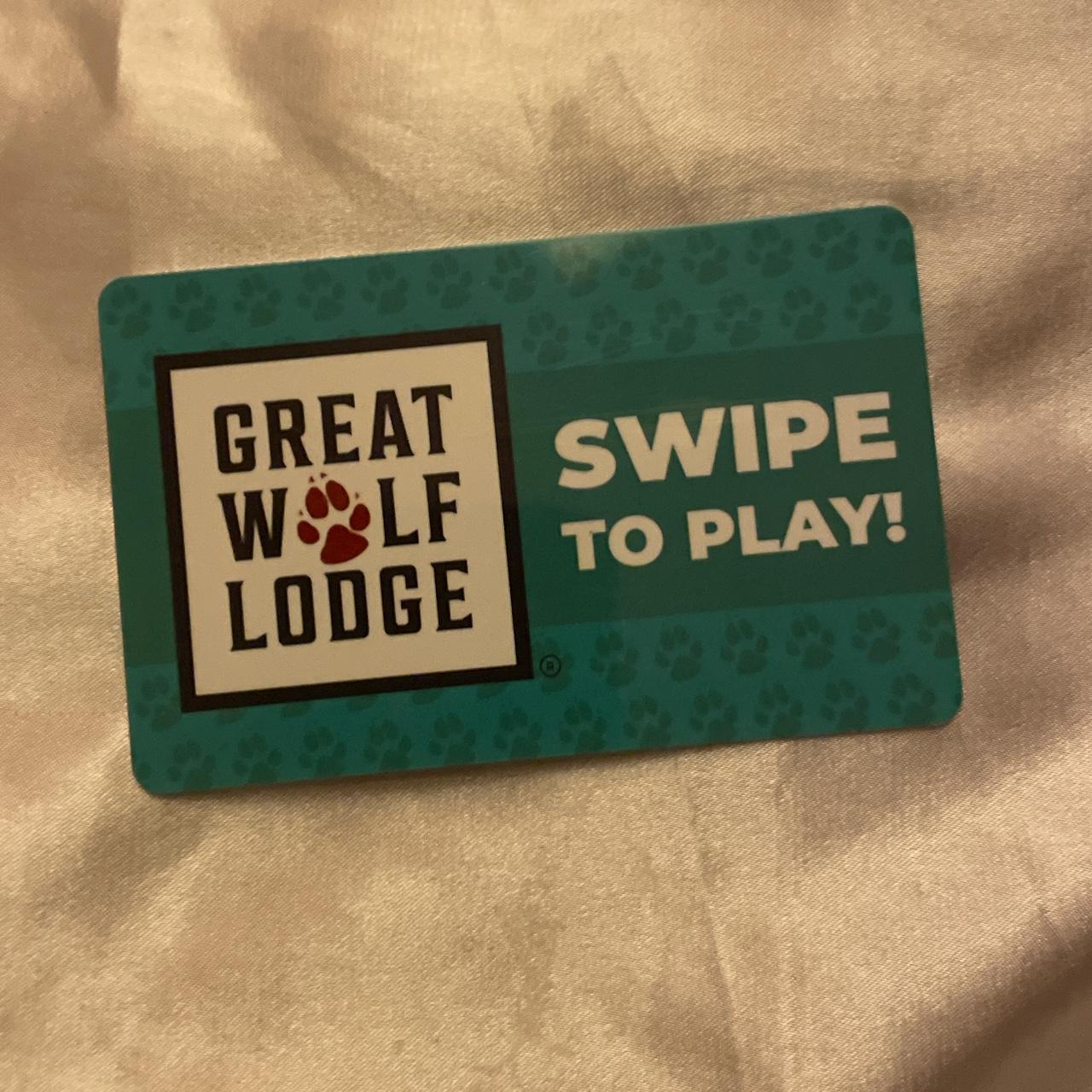 300 point Great Wolf Lodge gift card I can also... - Depop