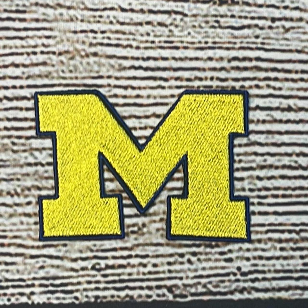 Michigan iron on patch The size width is 3.52... Depop