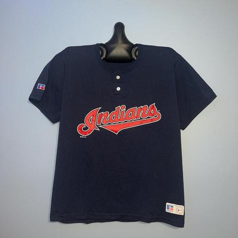 Vintage Cleveland Indians Shirt Russell Athletic - Depop