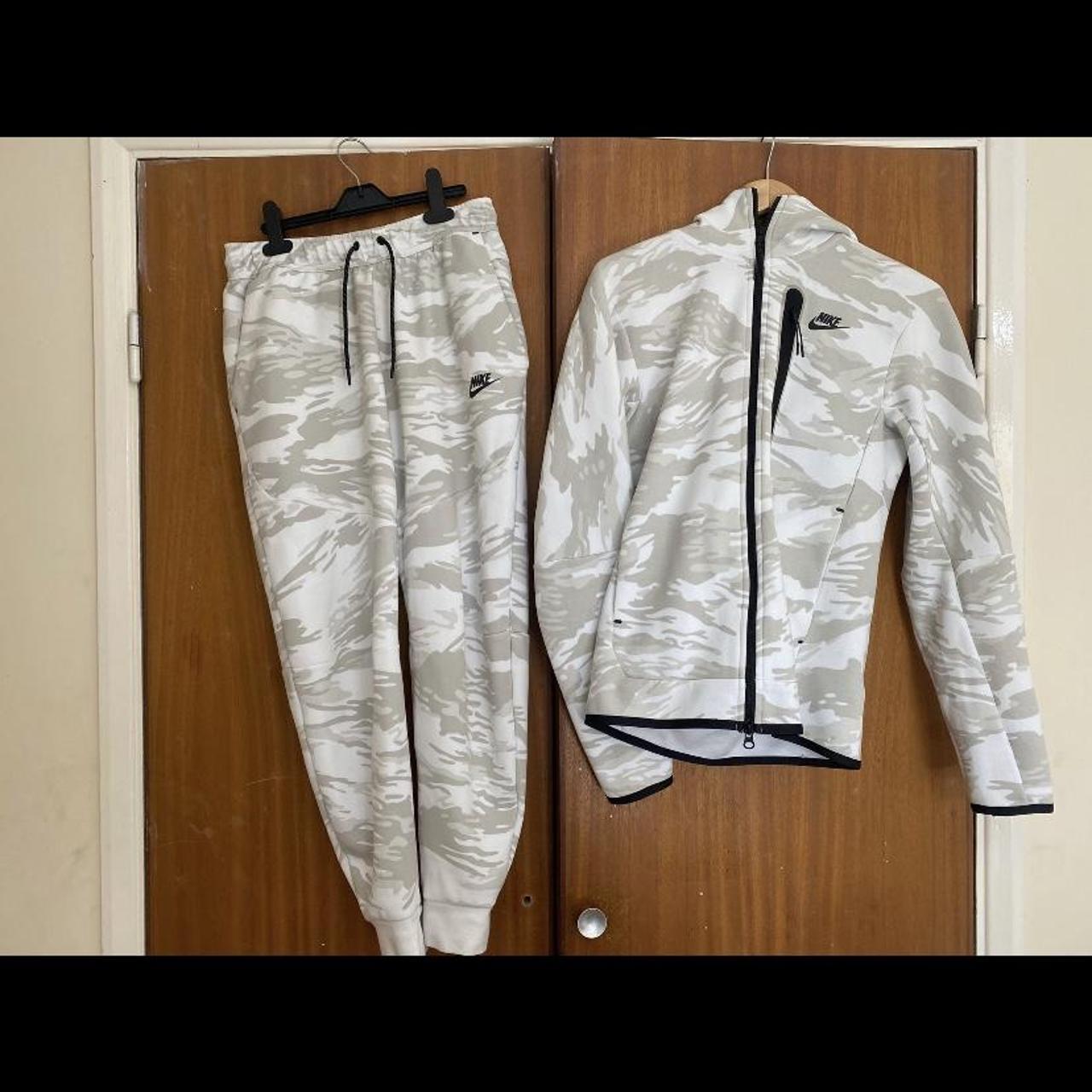 mens nike tech tracksuit grey