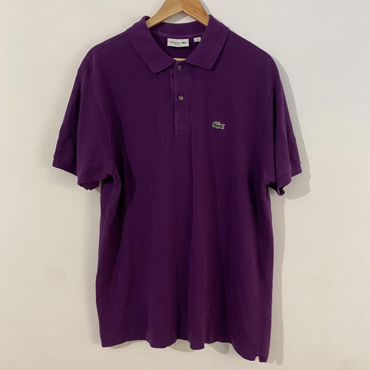 Polo lacoste violet hotsell