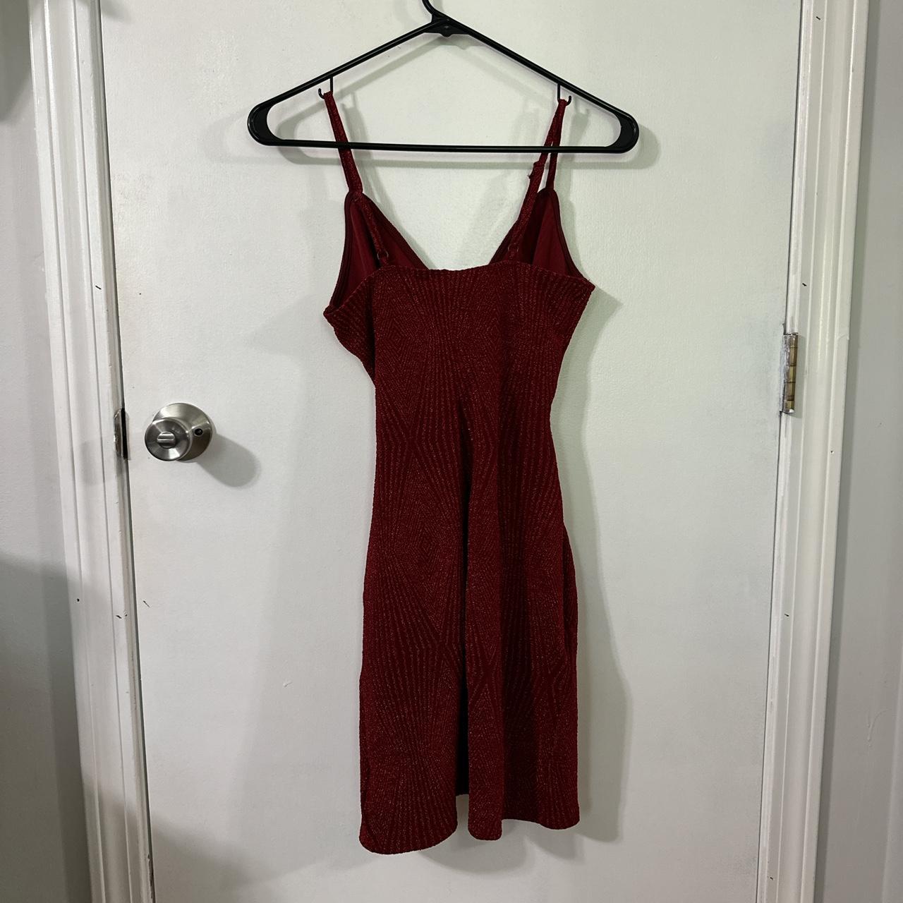 Lily Rose red Hoco dress reddress... Depop