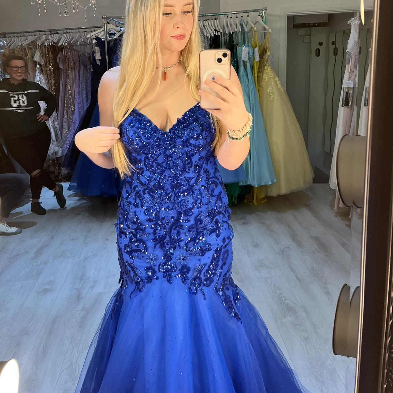 Size 12 Royal blue fishtail prom dress 💙which... - Depop