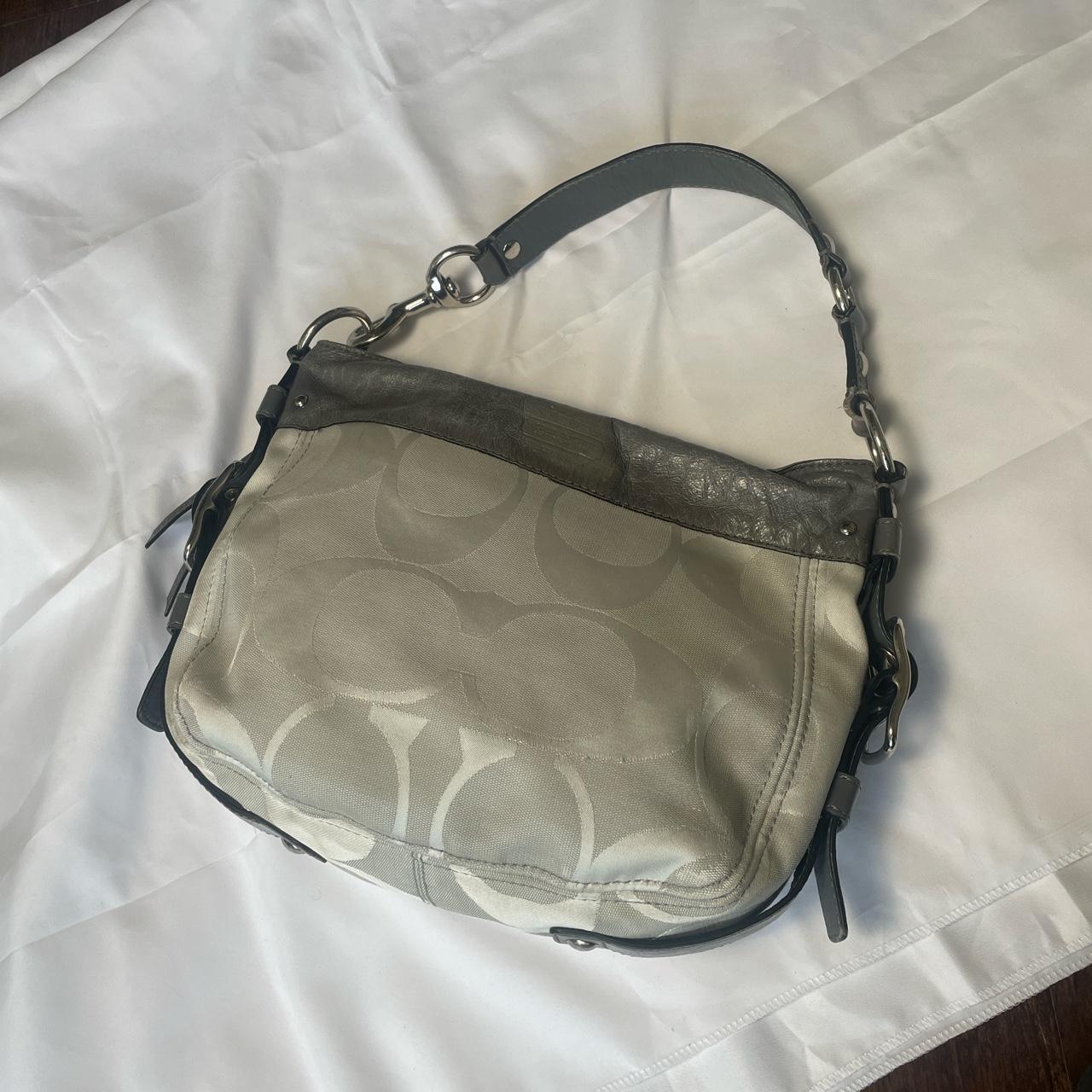 Vintage Y2K coach bag Silver coach shoulder bag... Depop