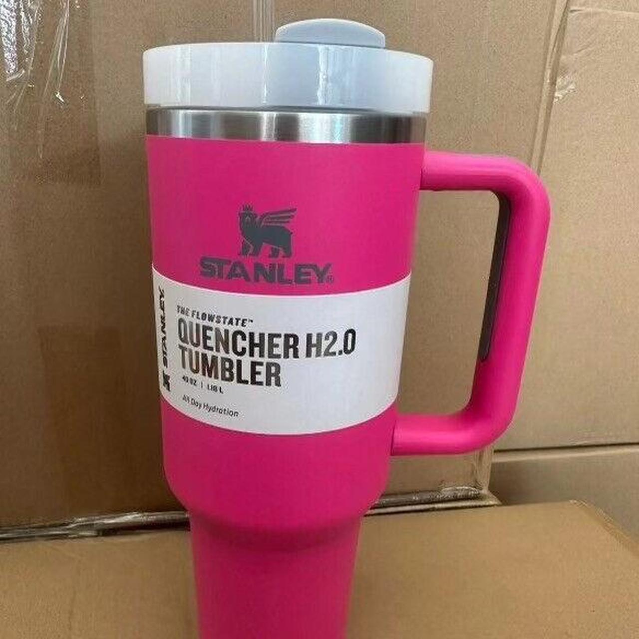 Stanley 40oz Camelia hot pink tumbler. Brand new no - Depop