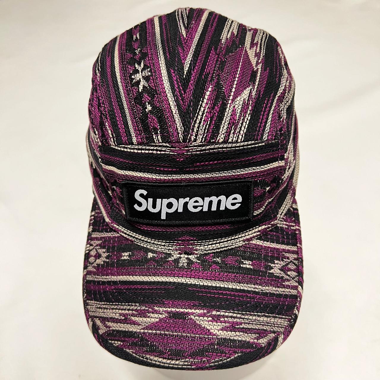 Supreme Woven Pattern Camp Cap - Purple 100% authentic - Depop