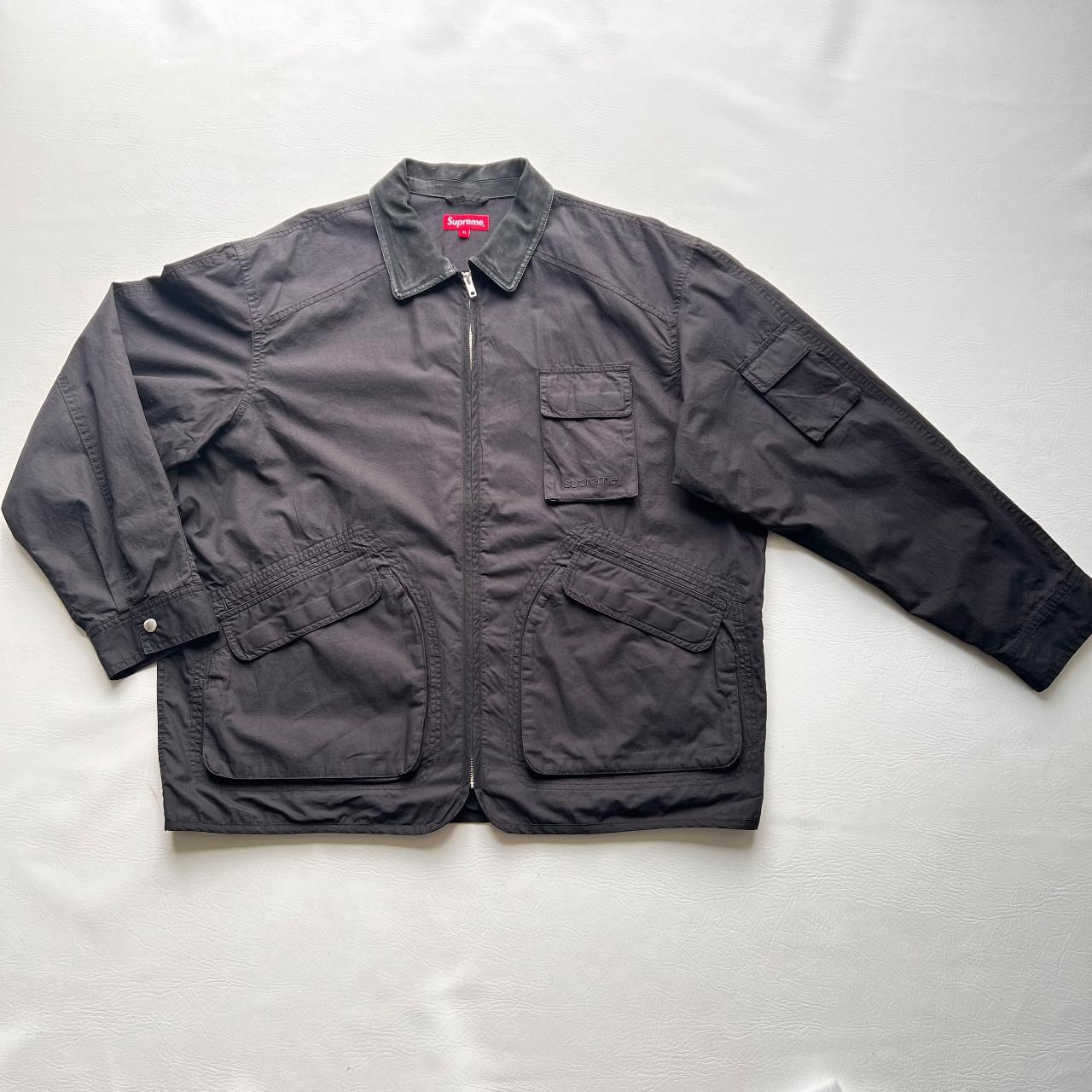 Supreme Cotton Utility Jacket | Black | XL | Collar...