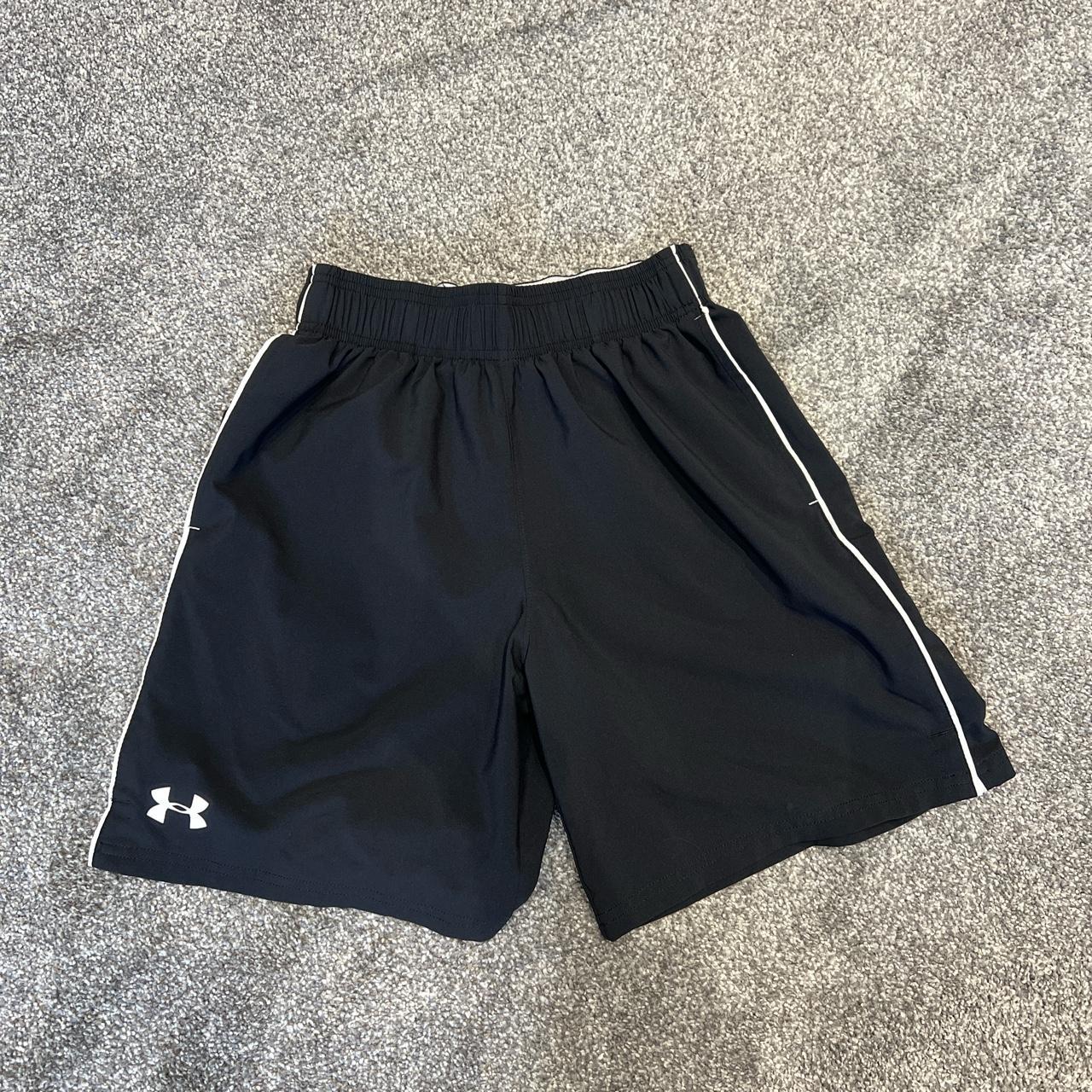 Black Under Armour Shorts • Pockets • Elastic... - Depop