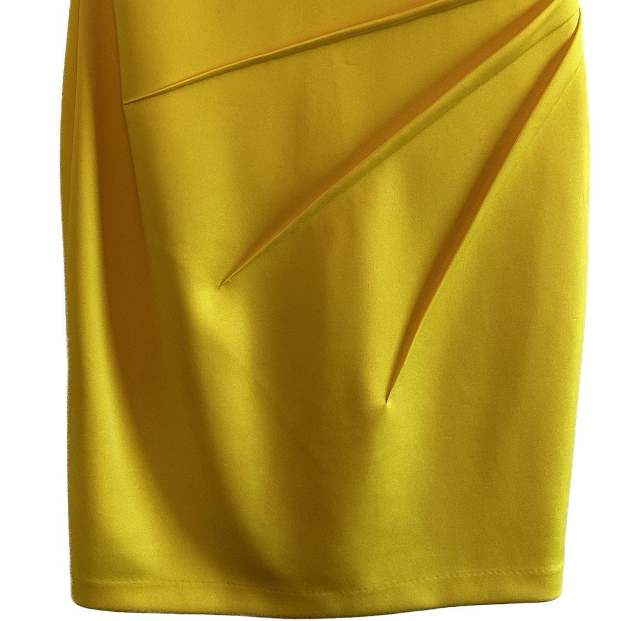 Calvin Klein Women S Yellow Dress Depop