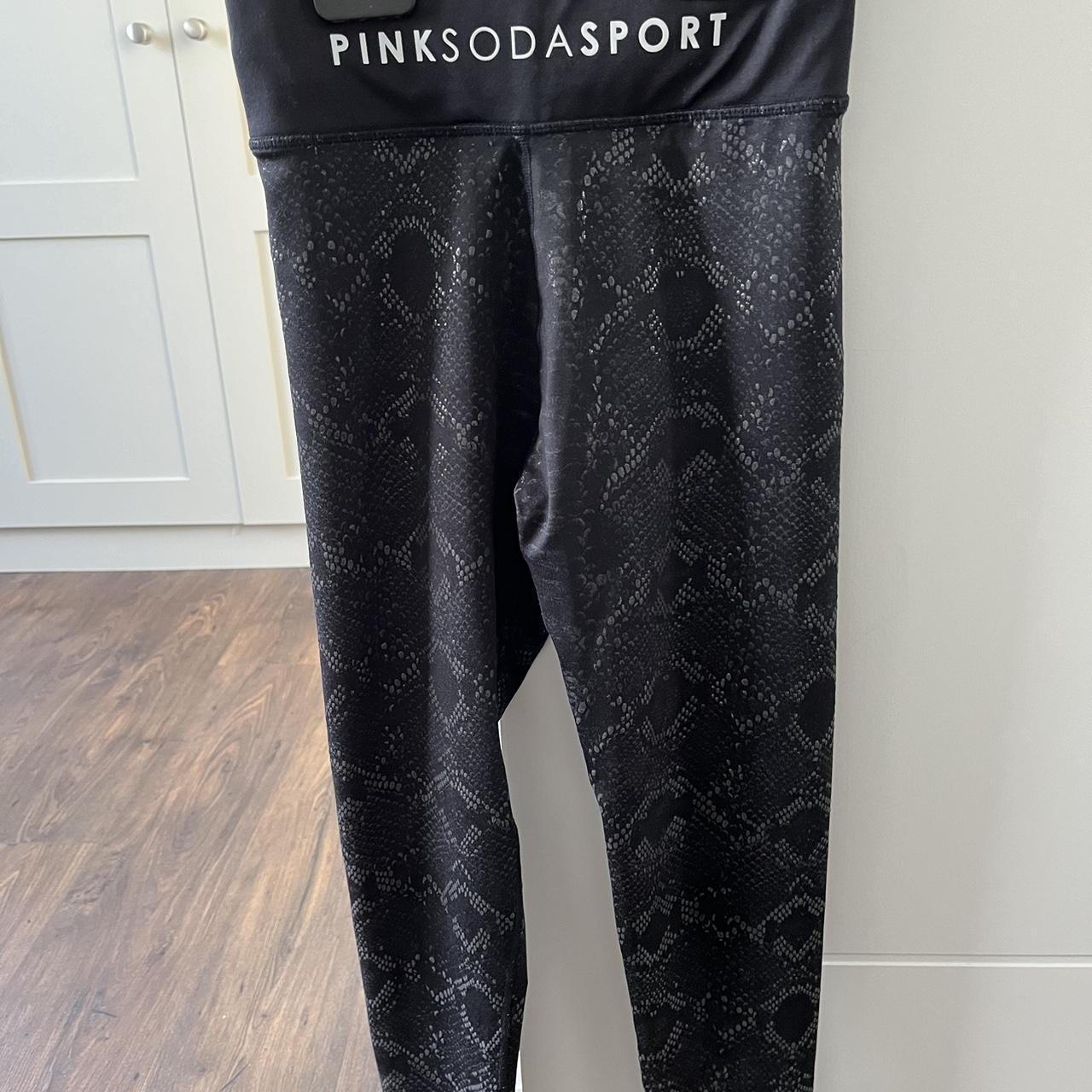 Pink Soda leggings. Very cool croc pattern. Great - Depop