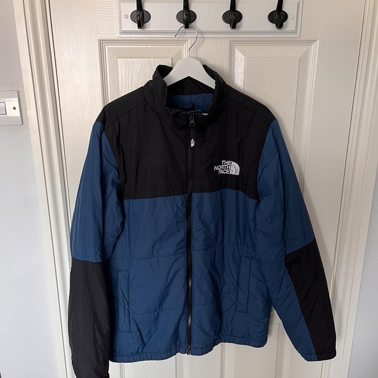 North face puffer jacket-worn couple times and looks... - Depop