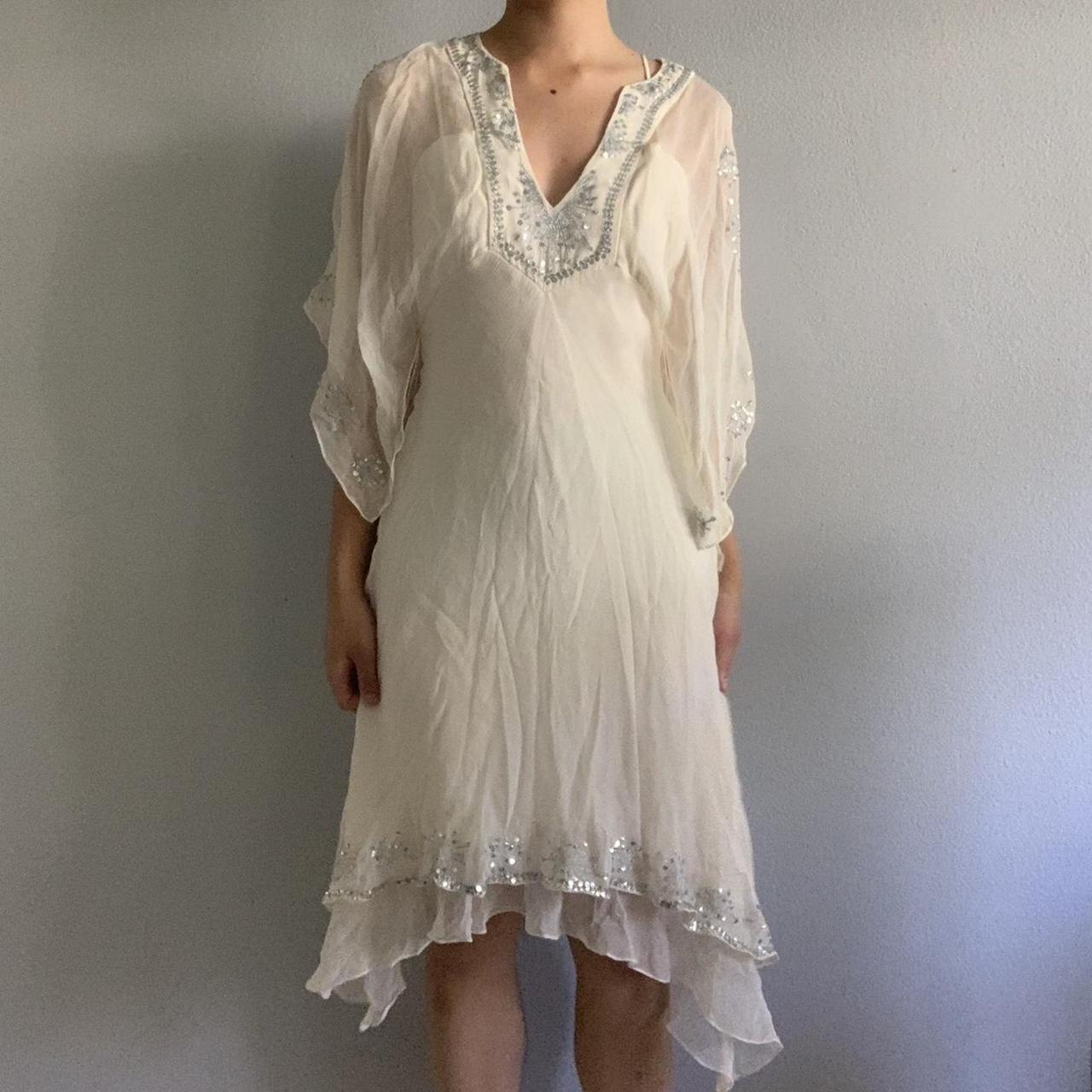 BCBG Maxazria Dreamy Fairy Chiffon Long Sleeve