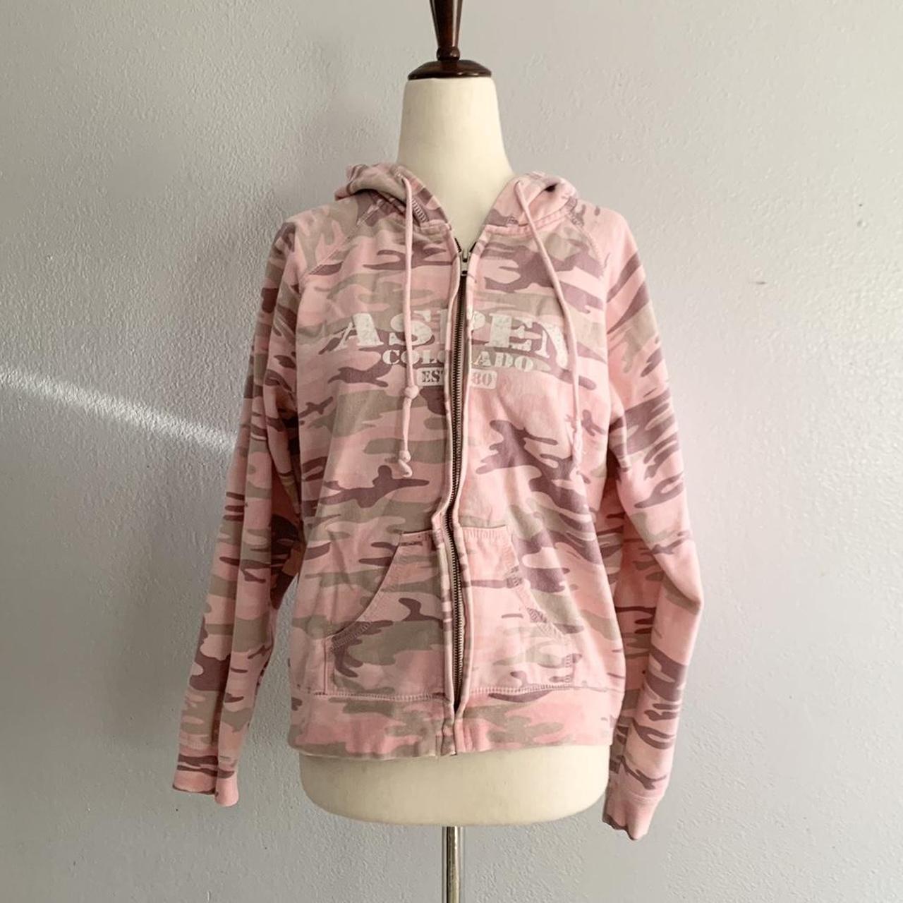 Vintage Retro Pink Camo Jacket Size M Brand MV... Depop