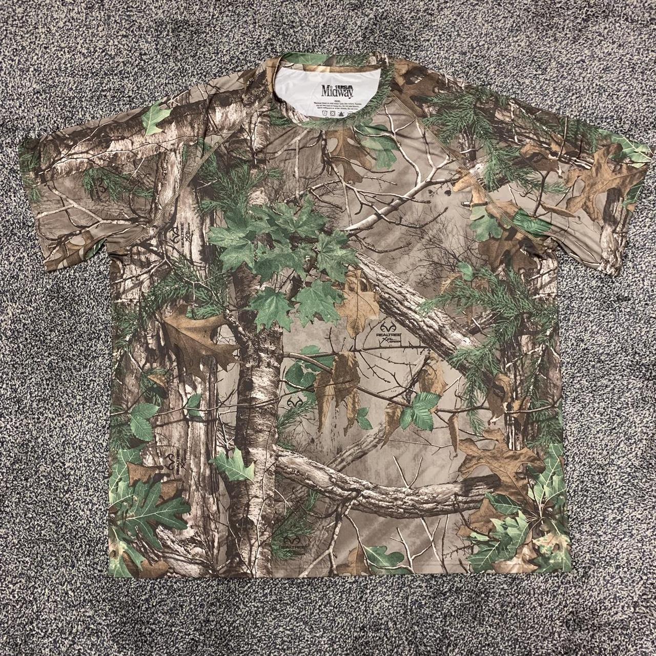 real tree camo shirt size men's xxxl excellent... - Depop