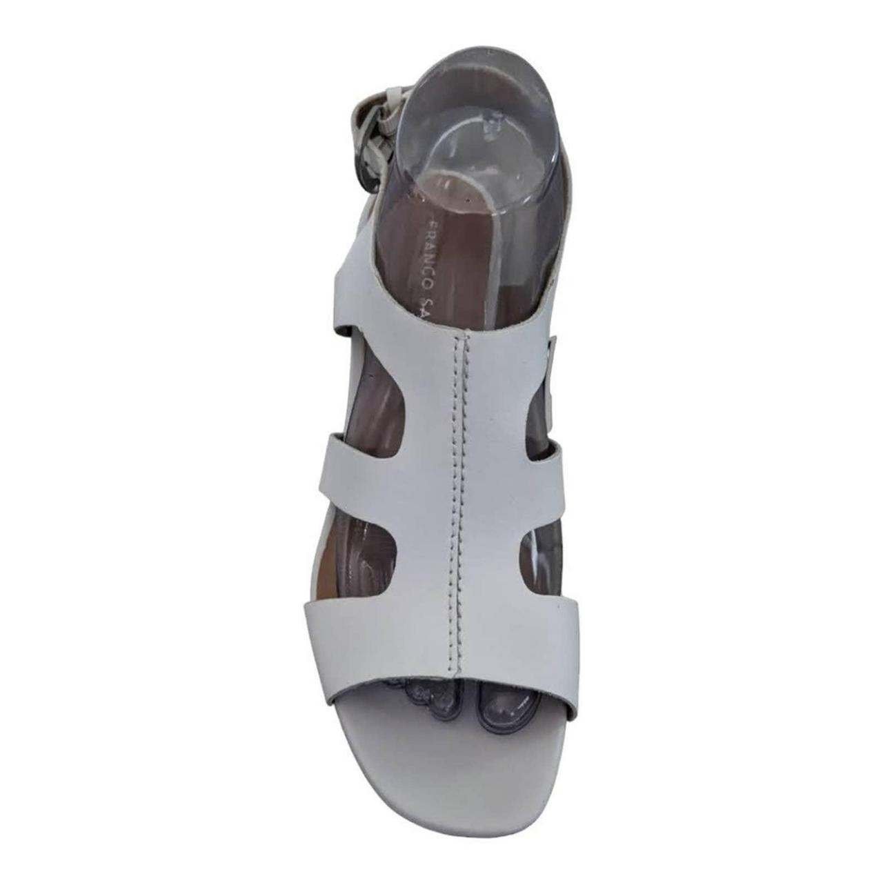 franco sarto white sandals