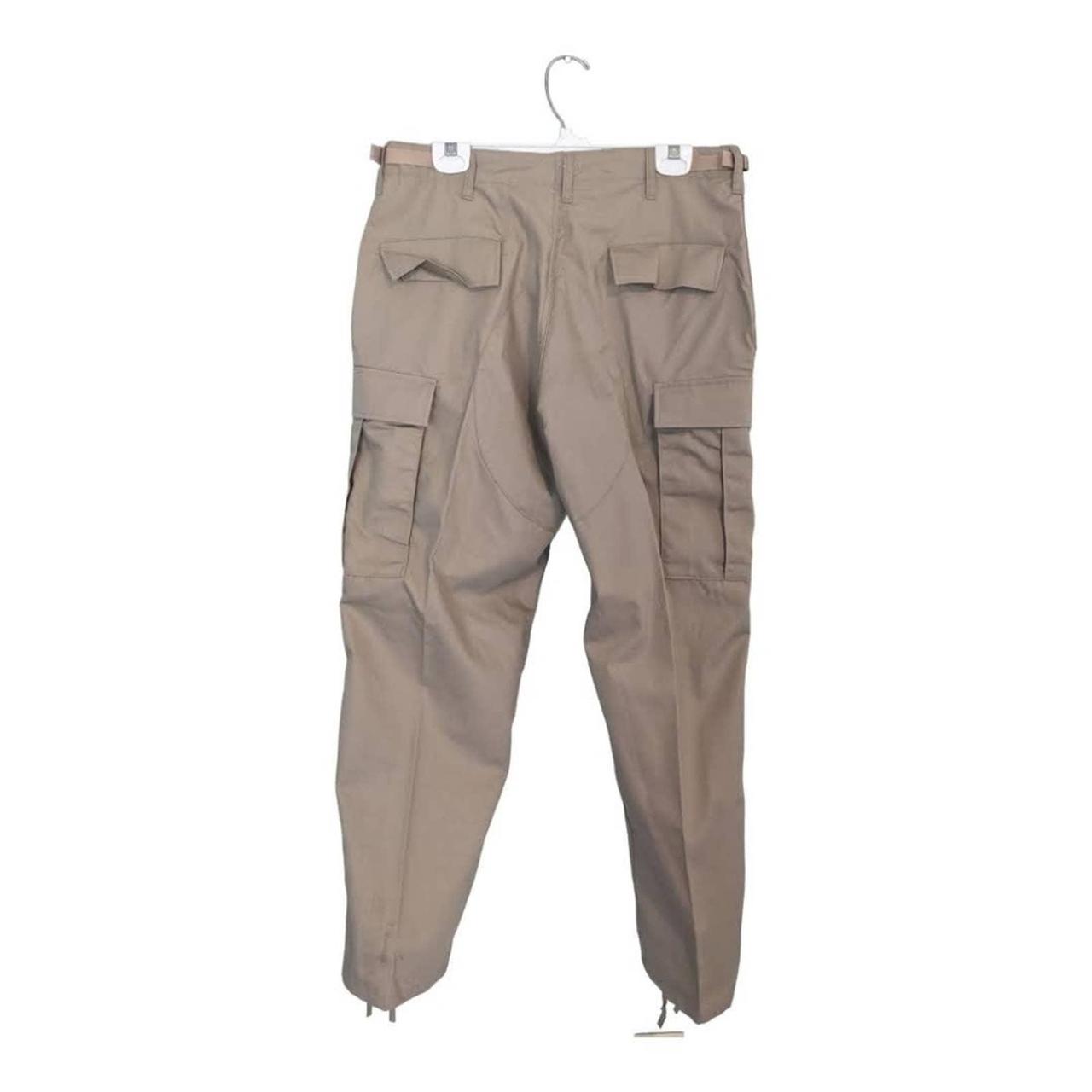 Like new cargo style pants button zipper closure mid... - Depop