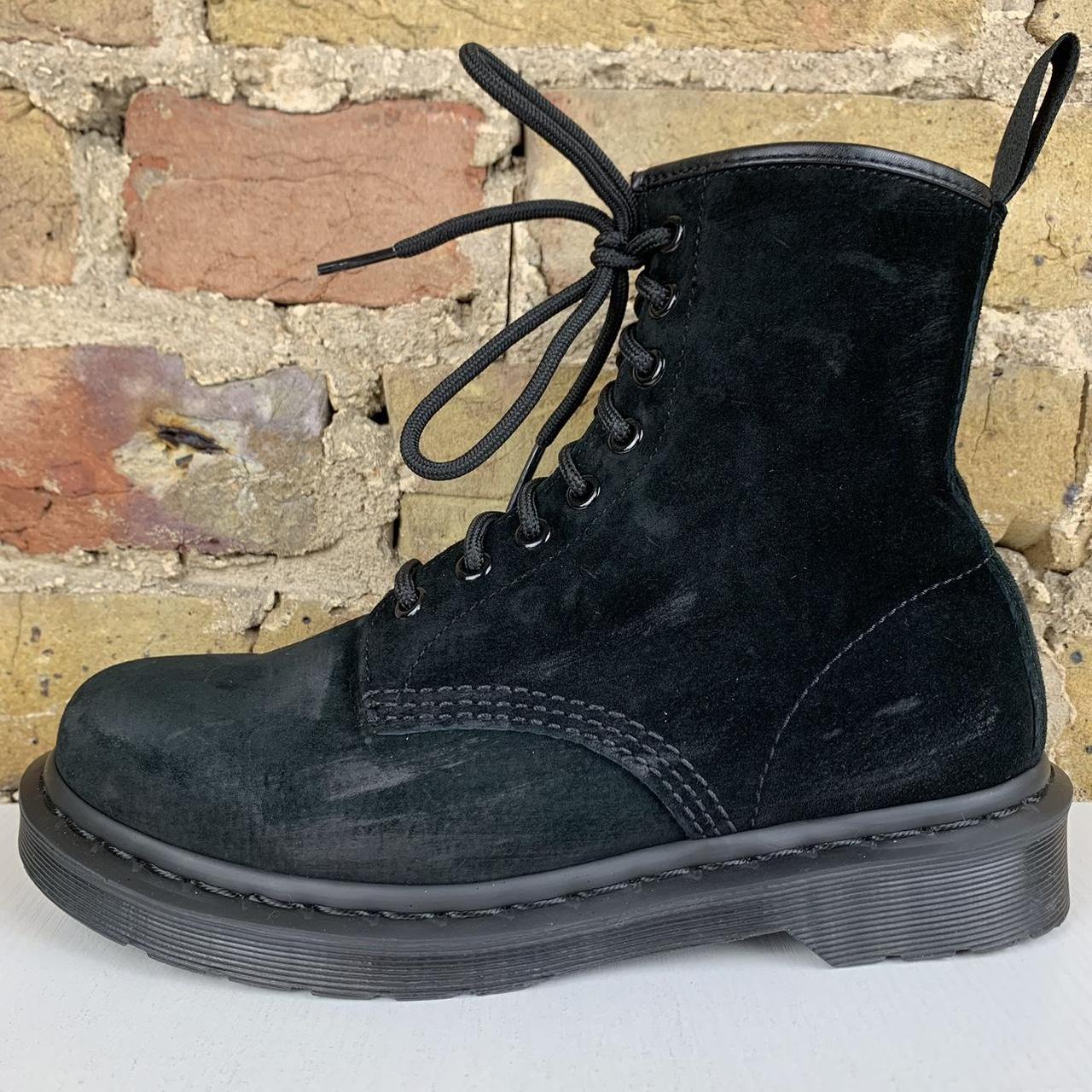 Dr Martens 1460 Mono Soft Buck Black Suede Women s 8