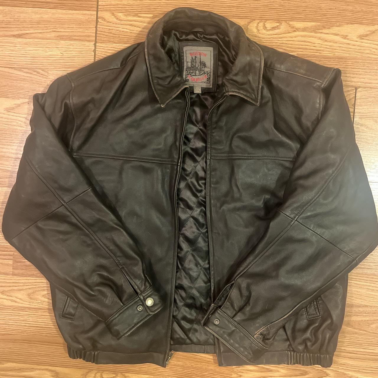 This Miami Dolphins Vintage Leather Jacket has a - Depop