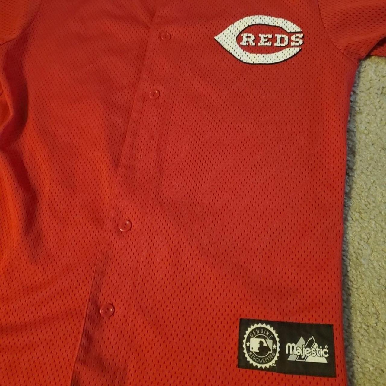 Vintage Majestic Cincinnati Reds Jersey ⚾️ Griffey - Depop