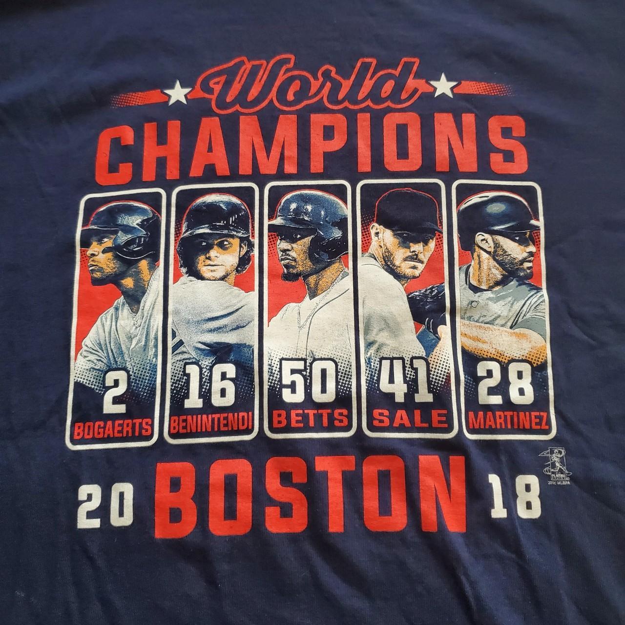 Red Sox 2018 World Series Champs Tshirt Size L 100% - Depop