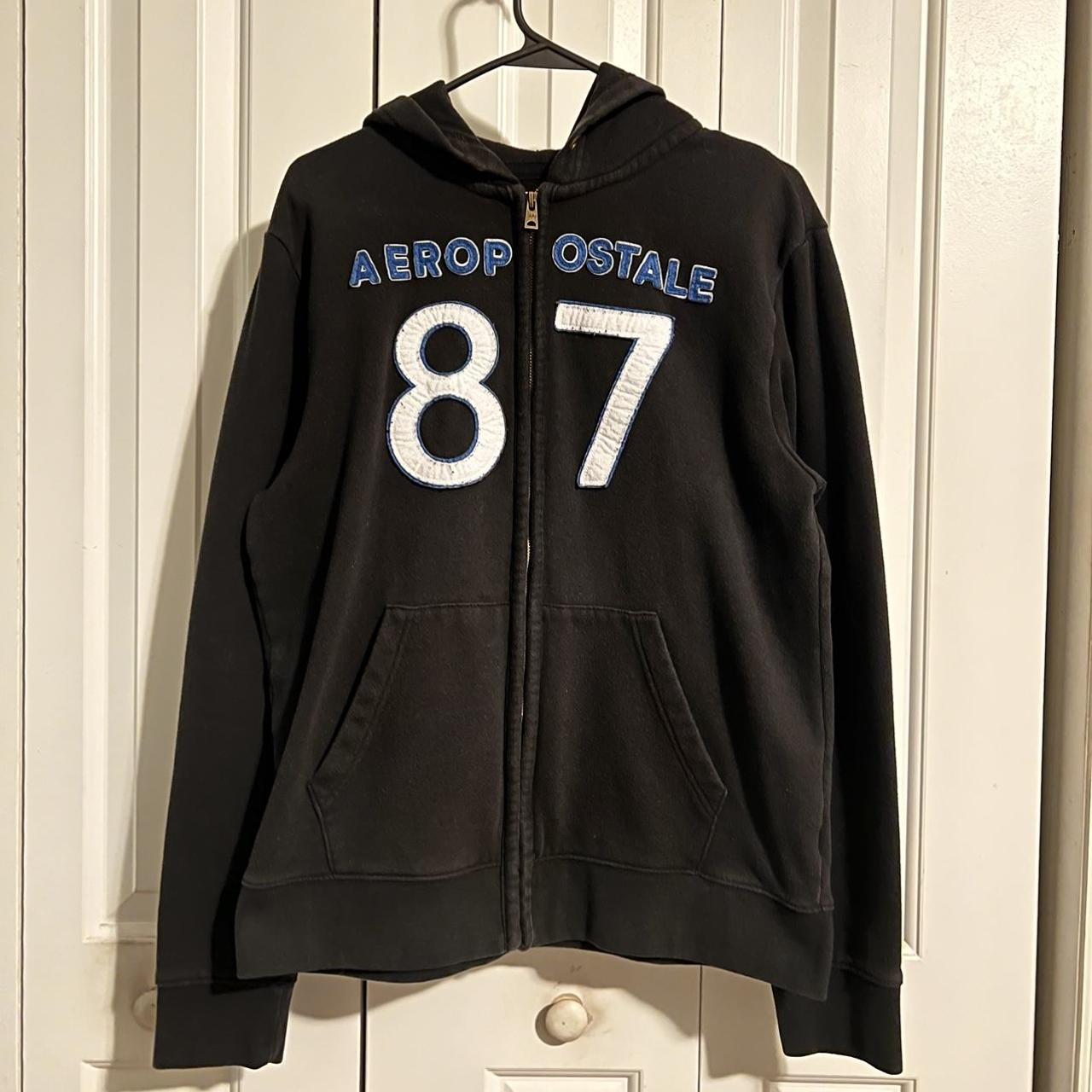 Aeropostale black sales zip up hoodie