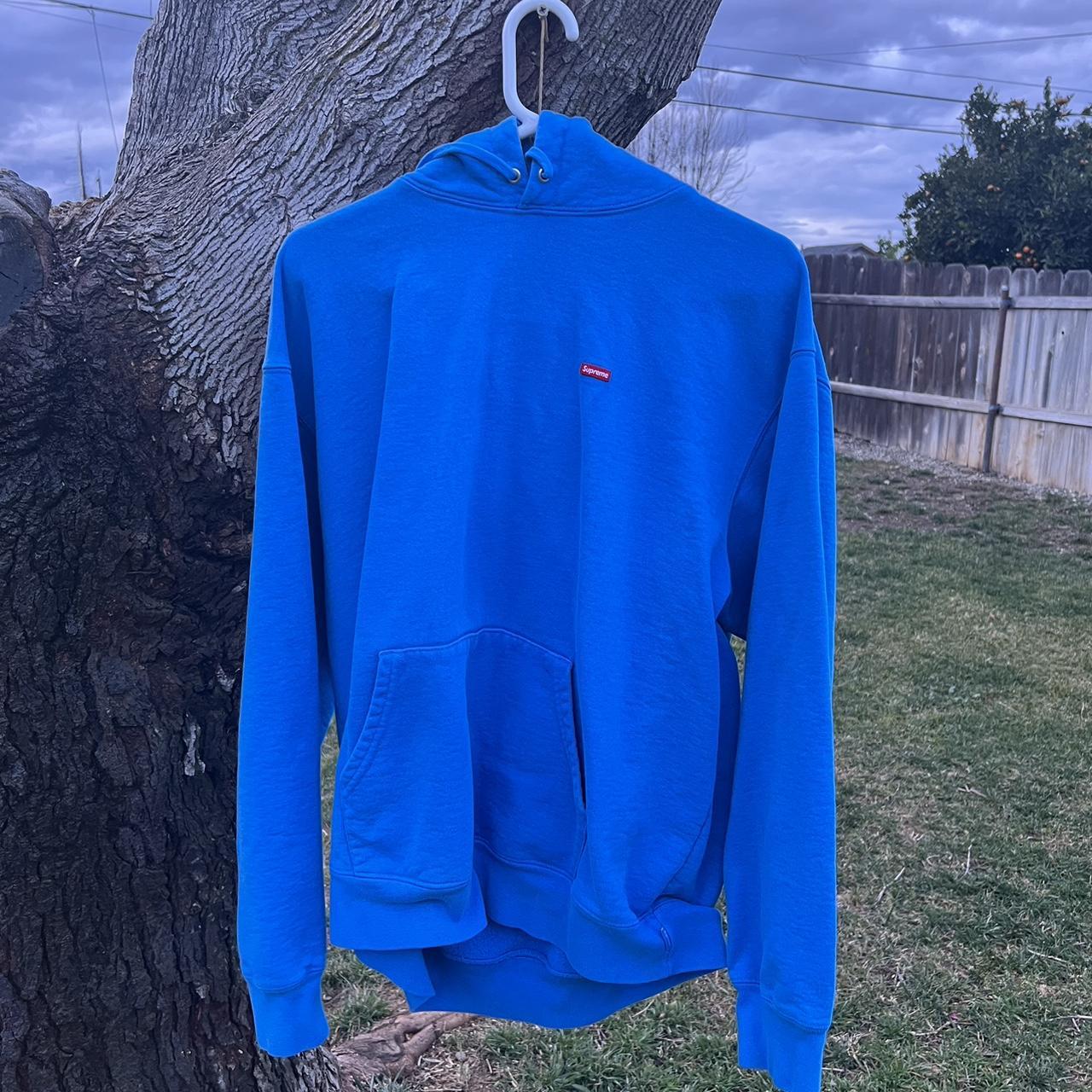 Royal blue hotsell supreme hoodie