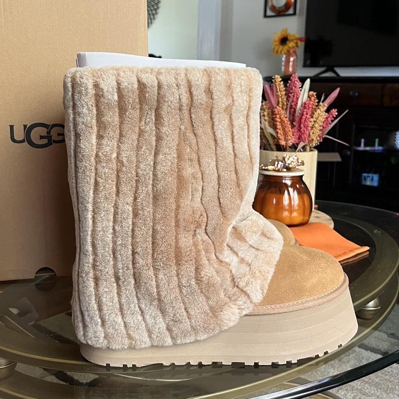 Ugg Classic Short Sherpa Corduroy Platform Boot Depop