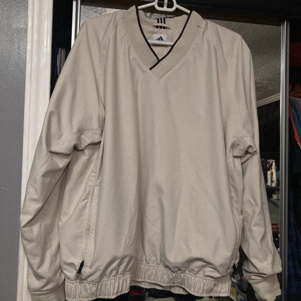 Adidas Men's Cream Jumper Depop