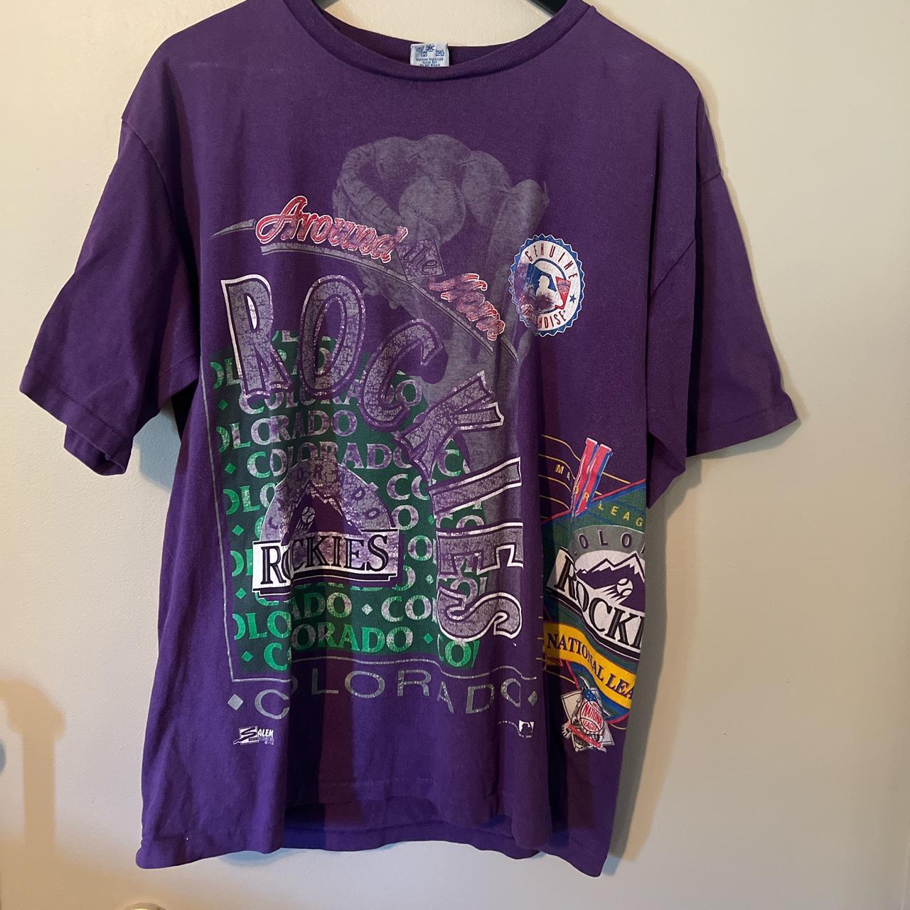 Vintage 1993 Colorado Rockies t-shirt Made In - Depop